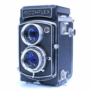 あ//A7746 中判フィルムカメラ　RICOH リコー　RICOHFEX 二眼レフカメラ　6×6 