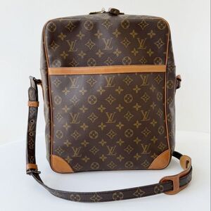 ◆ ルイ ヴィトン LOUIS VUITTON モノグラム ダヌーブ GM ショルダーバッグ M45262 ブラウン レディース メンズ 斜め掛け かばん