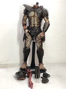 【ジャンクフィギュア】HOT TOYS プレデター2 CITY HUNTER PREDATOR 1/6 高さ約31cm バトルダメージ パーツ不足 ホットトイズ ▲