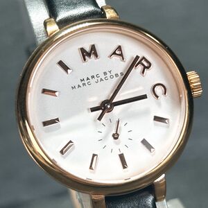 美品 MARC BY MARC JACOBS マークバイマークジェイコブス MBM1352 腕時計 クオーツ アナログ スモールセコンド 新品電池交換済 動作確認済