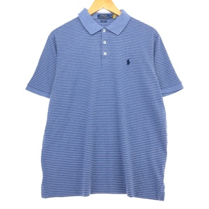 古着 ラルフローレン Ralph Lauren CLASSIC FIT 半袖 ボーダー ポロシャツ メンズL相当 /eaa432952