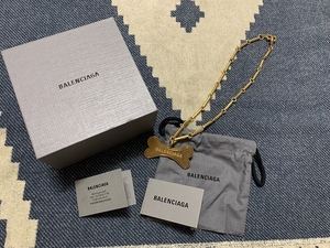 新品 BALENCIAGA BONE ネックレス バレンシアガ