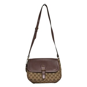 ◎◎ GUCCI グッチ ショルダーバッグ スーキー GGキャンバス キャンバス BRW 茶 308452 ベージュ×ブラウン 中古品 傷や汚れあり