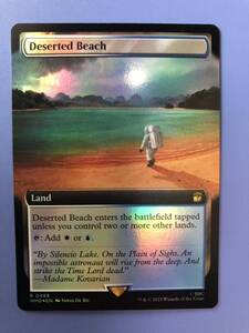 【AG-MTG】【Foil】(488)■拡張アート■《さびれた浜/Deserted Beach》[WHO-BF] 土地　英語版　1枚