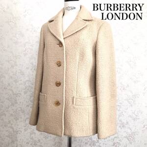  ★ BURBERRY LONDON バーバリーロンドンツイード 裏地 ノバチェック チェック柄 ジャケット サイズ 40 ★ 