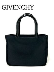 GIVENCHY ジバンシィ ロゴ金具 カバン ハンドバッグ ナイロン レディース ブラック トートバッグ