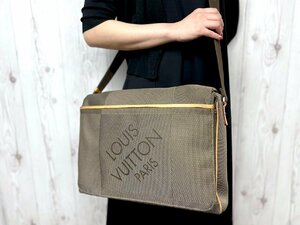 極美品 LOUIS VUITTON ルイヴィトン ダミエジェアン メサジェNM テール ショルダーバッグ バッグ M93226 茶系 A4可メンズ 72585Y