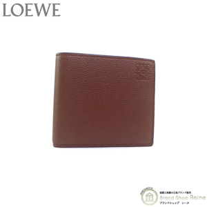 ロエベ （LOEWE） アナグラム バイフォールド 二つ折り 財布 札入れ C660302X02 COGNAC メンズ（中古）