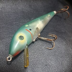 オールド マグナムタイガー ヘドン HEDDON MAGNUM TIGER 1030 反射板 4 1/2 ビンテージ ルアー ミノー ウェイクベイト トップウォーター