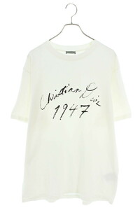 ディオール DIOR 493J696F0554 サイズ:XXL ハンドゥリトゥンプリントTシャツ 中古 OM10