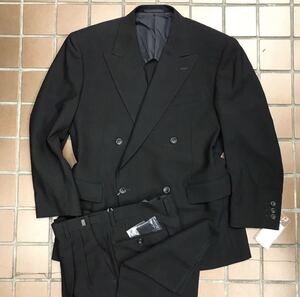 アウトレット価格【新品】★激安礼服★オールシーズン礼服/サイズXL AB7/ブラック　黒/ノーベンツ/冠婚葬祭　アジャスター　ダブルスーツ