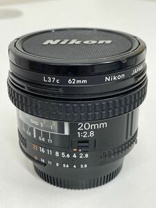 ［9003］ Nikon AF NIKKOR 20mm 1：2.8 レンズ 中古品　動作未確認