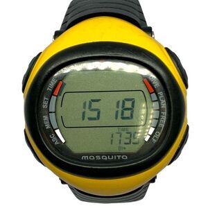 ■稼働品　SUUNTO MOSQUITO スント モスキート　ダイブコンピューター　ダイビング　イエロー　新品電池交換済