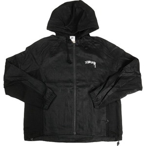 STUSSY ステューシー ×NIKE 24AW LINEN SHELL JACKET BLACK ジャケット 黒 Size 【M】 【新古品・未使用品】 20799782