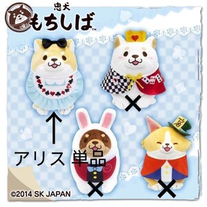 忠犬もちしば 「 不思議の国のアリス コスチューム 」 コスプレ ぬいぐるみ 新品 