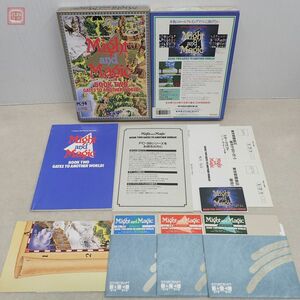 PC-9801 5インチFD マイトアンドマジック2 Might and magic Book two gates to another world! スタークラフト Starcraft 箱説ハガキ付【10