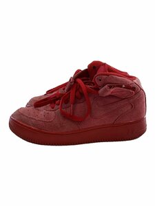 NIKE◆AIR FORCE 1 MID (GS)/エアフォースミッド/レッド/314195-603/24.5cm/RED