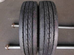 L2668　送料無料! 未走行品 処分! 【2本SET総額21,400円!】 195/85R15 113/111L ブリヂストン R205 たて溝 夏 195/85-15 195/85/15