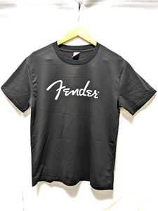 ★新品★ Fender フェンダーロゴ入り 半袖Tシャツ カジュアル Uネック バンドマン必見♪ ギタリスト ベーシストへ 部屋装飾にも♪ 黒 / a03