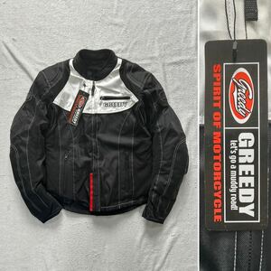 ★【SALE】 GREEDY GNW-035 Mサイズ ウインタージャケット ナイロン 裏地フリース プロテクターフル装備 ショートタイプ タグ付き A60112-6