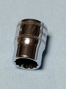 11mm 3/8 シャロー スナップオン FM11 (12角) 中古品 保管品 SNAPON SNAP-ON シャローソケット ソケット Snap-on 送料無料