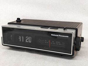 jj613● 【動品】パナソニック/Panasonic ナショナル/National パタパタ時計 ラジオ クロック RC-635 目覚まし時計 置時計/80