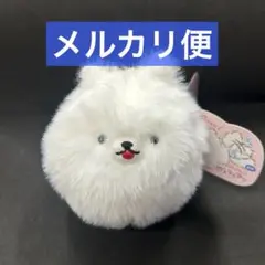 しっぽぶんぶん ポメラニアン ぬいぐるみ マスコット 白ポメ ⑥