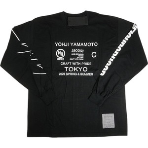 NEIGHBORHOOD ネイバーフッド ×Yohji Yamamoto POUR HOMME YN . CREWNECK LS .CO ロンT 黒 Size 【L】 【新古品・未使用品】 20811878