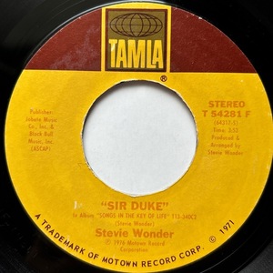 【試聴 7inch】Stevie Wonder / Sir Duke, He