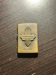 ZIPPO ジッポー 60th Anniversary 60周年記念 キーホルダー付き 1932-1991