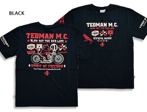 TEDMAN M.C.半袖Tシャツ◆TEDMAN/テッドマン ブラックXXLサイズ（サイズ46）TDSS-550 エフ商会 バイカー アメカジ efu