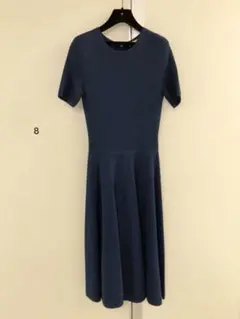 【JASON WU】navy VISCOSEミラノリブ ニット ワンピース