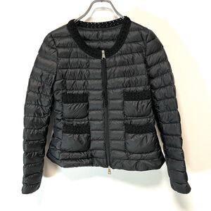 MONCLER モンクレール ノーカラー ライトダウンジャケット ナイロン