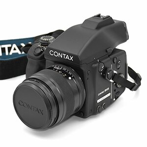 【T】CONTAX コンタックス 645ボディ Planar 2/80 レンズ付き MFB-1A 中判フイルムカメラ