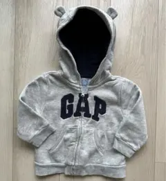 【Baby GAP】くまさん耳付きジップアップフーディー(SIZE: 80)