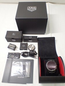 k4653 / TAG HEUER タグホイヤー コネクテッド CONNECTED SBG8A80 BT6221 メンズ 腕時計 スマートウォッチ 箱付 現状品 通電OK