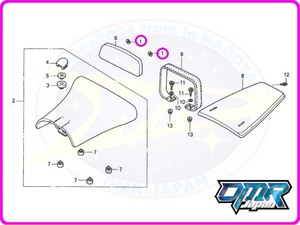 【新品】 スピードナット (バックレスト/シートバック) NSR250R MC21