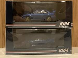 未開封 ホビージャパン 1/64 スバル インプレッサ 22B STi GC8改 ユーロカスタマイズ ラリーカスタマイズ 2台セット ソニックブルーマイカ