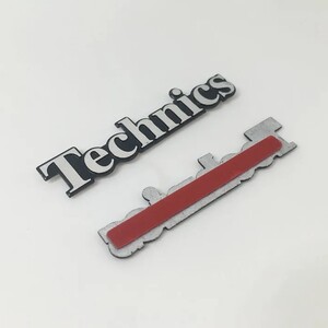 Technics テクニクス アルミ エンブレム プレート シルバー/ブラック ao