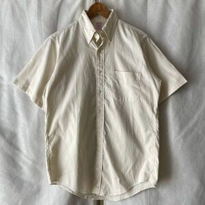 80s BROOKS BROTHERS USA製 14 半袖 ホワイト BDシャツ オックスフォード ビンテージ ブルックスブラザーズ 90s