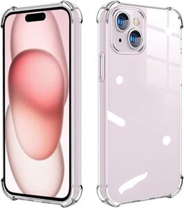 seninhi 対応 iPhone15 ケース 四隅化保護 カバー TPU 液晶 スマート アイフォン 15 保護ケース 日本AG