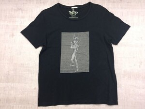 ジーユー GU × ウルトラマンシリーズ ウルトラマンセブン 特撮 円谷プロ コラボ 半袖Tシャツ カットソー メンズ M 黒