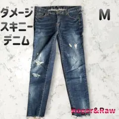 Roger&Raw ダメージスキニーデニム M