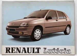 RENAULT LUTECIA 1990 OWNERS MANUAL