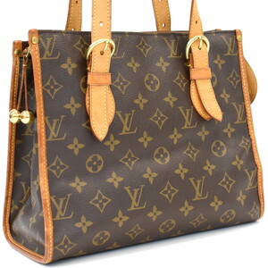 1円 ◆定価12万 LOUIS VUITTON ルイヴィトン トートバッグ ポパンクールオ M40007 モノグラム ブラウン◆E.Cirl.hP-10