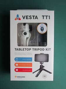 *　バンガード　VANGUARD VESTA TT1　三脚　リモコン付　未使用　スマートフォンホルダー　1/4inカメラネジ 【 郵便定形外 利用可能 】