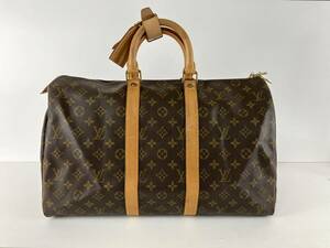 【SI1402】 LOUIS VUITTON ルイヴィトン モノグラム キーポル45 ボストンバック SP0962 手持ち 旅行カバン カデナ 鍵付き