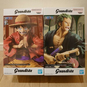 【未開封】 ワンピース Grandista MONKEY.D.LUFFY, RORONOA ZORO モンキー・D・ルフィ ロロノア・ゾロ フィギュア ONE PIECE Figure