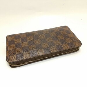 LOUIS VUITTON ルイ・ヴィトン／ダミエ ラウンドファスナー／ジッピ−ウォレット／長財布※ファスナー難あり☆１円～