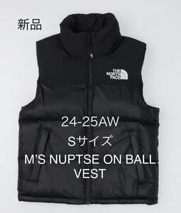 新品 S THE NORTH FACE ノースフェイス ホワイトレーベル NUPTSE ON BALL VEST ヌプシ ダウンベスト ブラック ヌプシ 